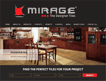 Tablet Screenshot of mirageceramics.com